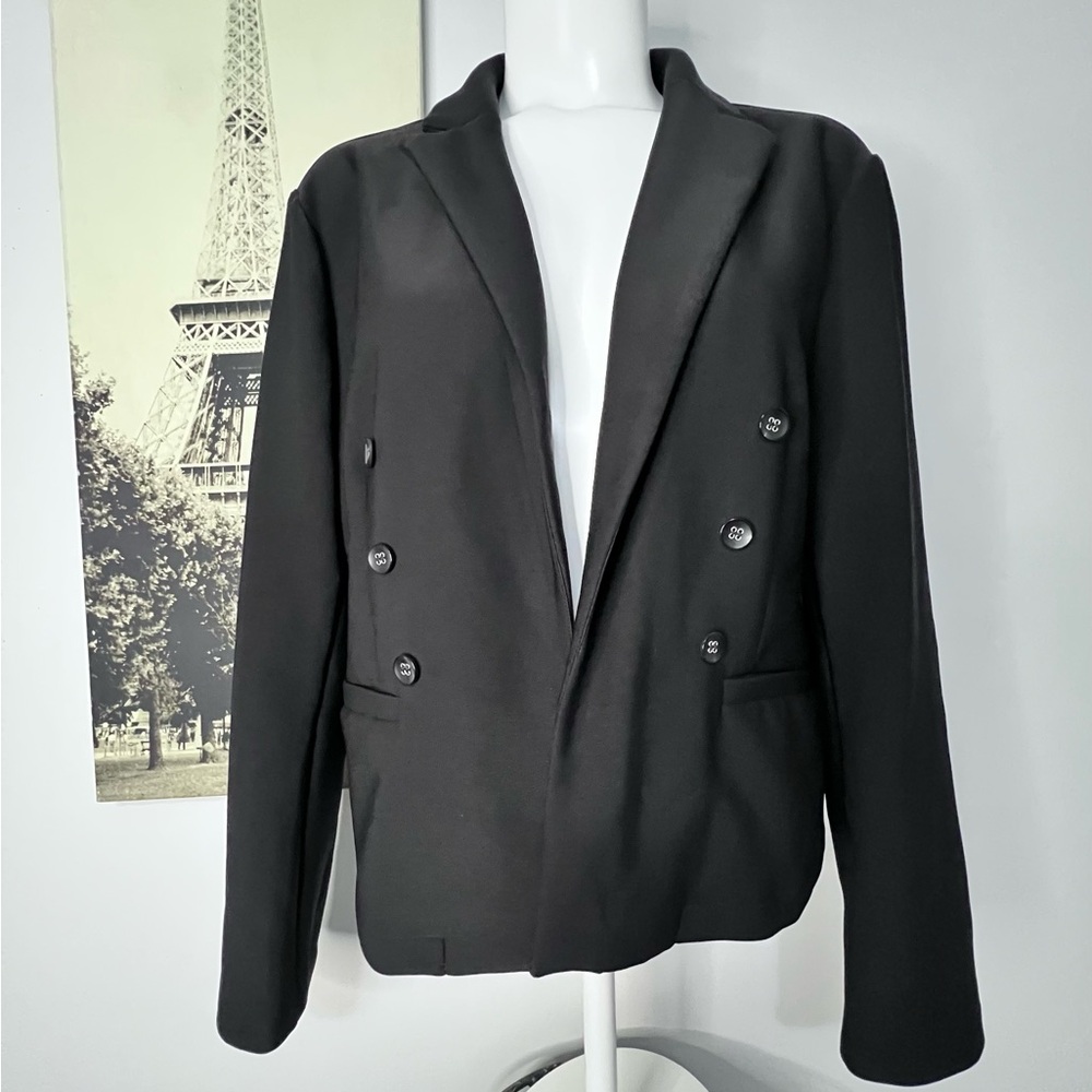 Scarlett Black Double-Breasted Blazer